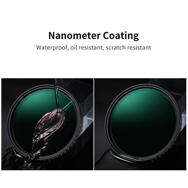 [AUSTRALIA] - K&F Concept 82mm Variable Neutral Density Filter ND8-ND2000 (3-11stop) Hydrophobic Adjustable ND Filter with 24 Multi-Layer Coatings for Camera Lens 