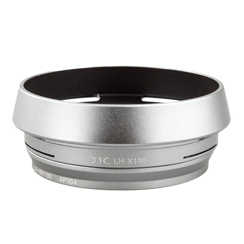 [AUSTRALIA] - JJC LH-JX100 Silver Filter Lens Adapter & Hood for Fuji Finepix X100V X100F X70 X100 X100S X100T Camera AS AR-X100 