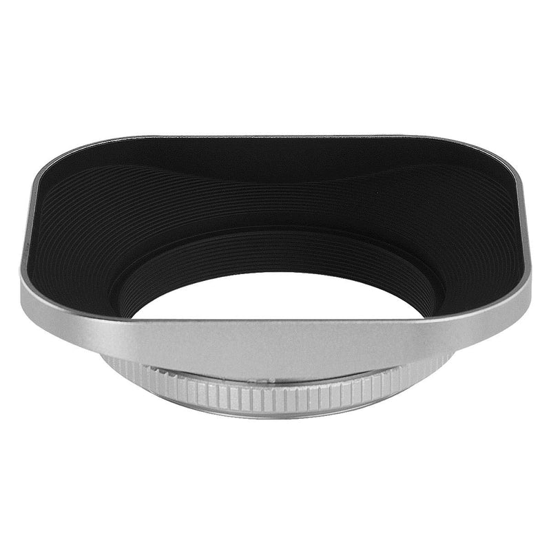 Haoge LH-S46T 46mm Square Metal Screw-in Lens Hood Cap for Leica Summilux-M 35mm f/1.4 50mm f1.4 E46, Summarit-M 90mm f/2.5 75mm f2.5 E46, Summicron-M 28mm F2 E46 ASPH, Voigtlander 35mm f/1.7 28mm f2