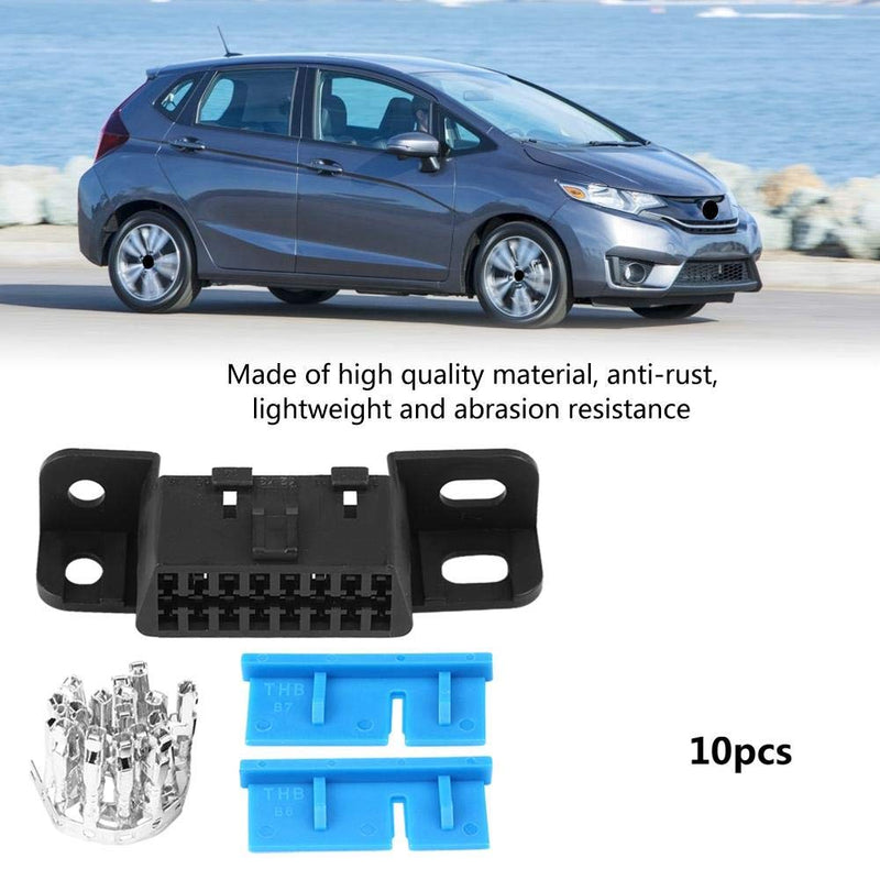 KIMISS OBD2 II 16Pin Female Connector J1962 OBDII Cable Car Auto Adapter Plug Shell Kit for GM J1962