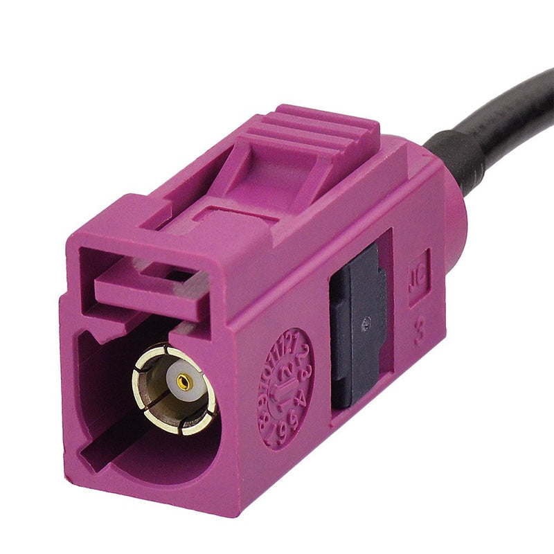Eightwood Fakra H Pink Female to SMB Plug Male Adapter RF Cable 6 inches Compatible with Sirius XM Satellite Radio Antenna
