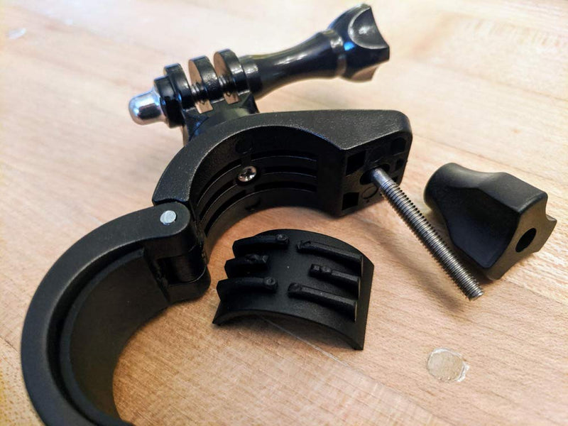 Motorcycle Bike Handlebar Mount,Rotation Bicycle Seatpost Mount for GoPro Hero 4 5 6 7 8 9 Black Silver Session, AKASO/Campark/YI & Other Cameras