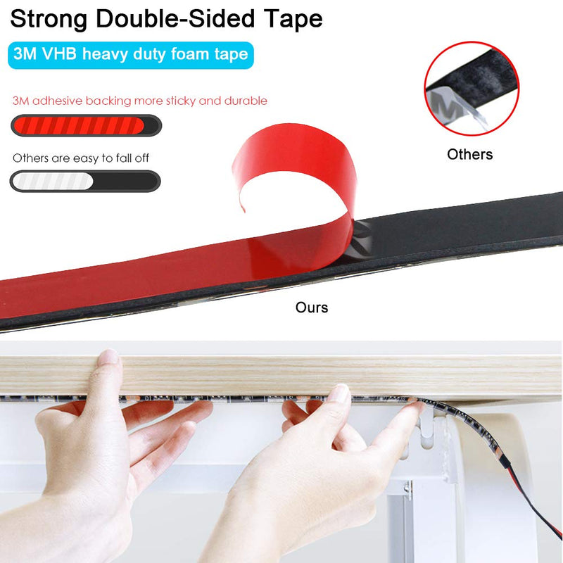 [AUSTRALIA] - ALITOVE Orange LED Strip Lights 16.4ft 5050 SMD Black PCB 5M 300 LEDs Waterproof IP65 12V DC for Home Hotels Clubs Shopping malls Cars Lighting Orange-bk 