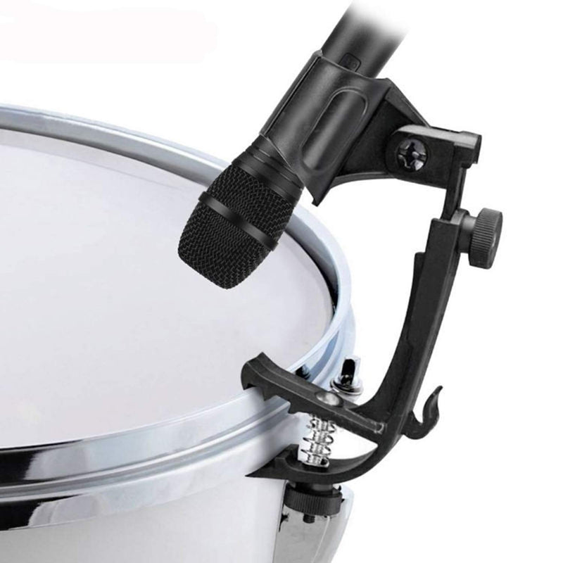 [AUSTRALIA] - Drum Microphone Clip Adjustable Drum Rim Mic Clip Drum Microphone Mount Clamp (Pack of 2) 