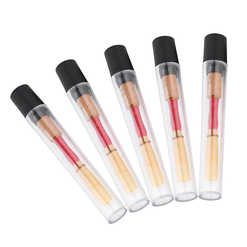 [AUSTRALIA] - Oboe Reeds, 5 Pcs Medium Soft Oboe Reed Musical Instrument Part with Plastic Tube For Instrument Amateur 