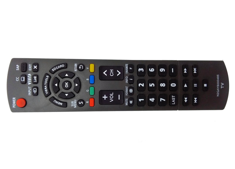 New N2QAYB000485 Replaced Remote fit for PANASONIC TV TC-P50U2 TC-P50X2 TC-P54S2 TC-P58S2 TC-P65S2 TH-32LRU20 TH-37LRU20 TH-42LRU20 TC-42PX34 TH-32LRH30U TH-32LRU30 TH-42LRU50 TH-37LRU50