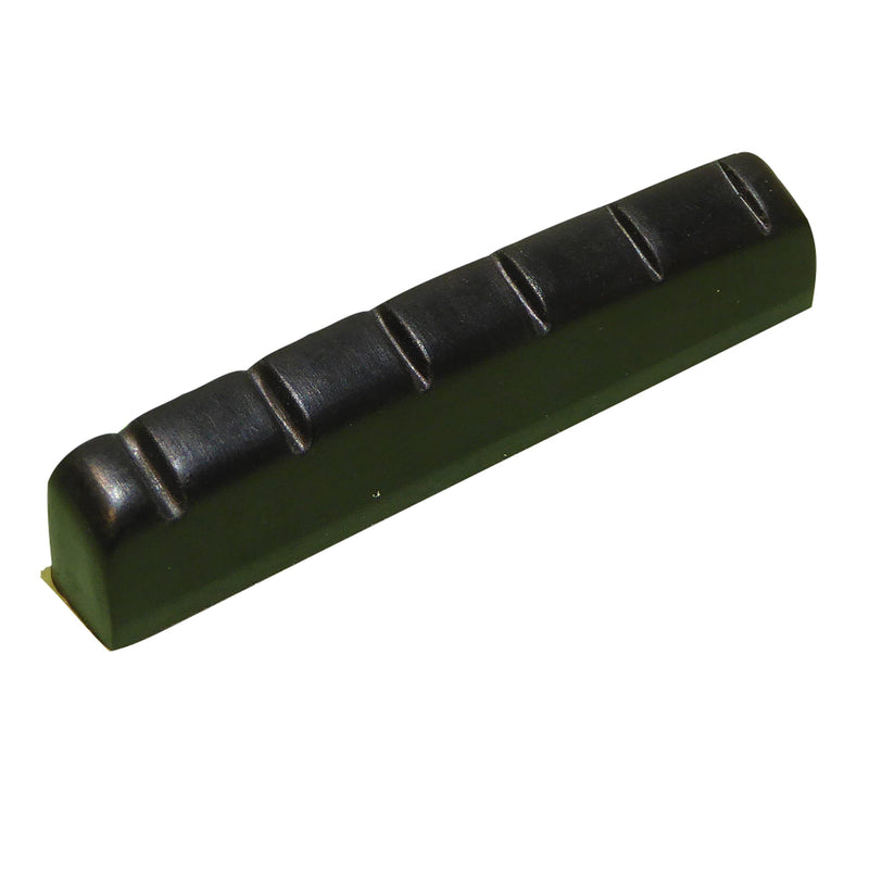 Black left handed guitar nut acoustic or electric 43mm x 6mm quality resin material.