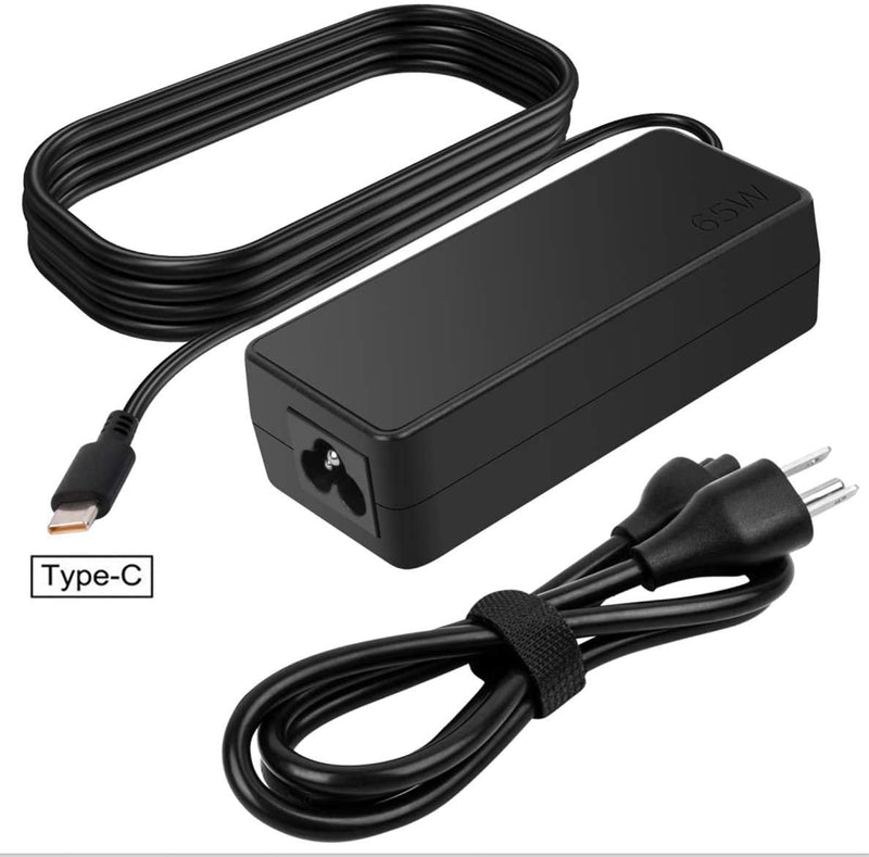 [AUSTRALIA] - USB C Laptop Charger 65W 45W for Lenovo Chromebook 500e 300e 100e 2nd Gen C330 C340 ThinkPad T480 T480s T580 T580s E480 E580 Yoga A485 T490S T590 C930 C940 13 IdeaPad 730s AC Adapter Power Supply 
