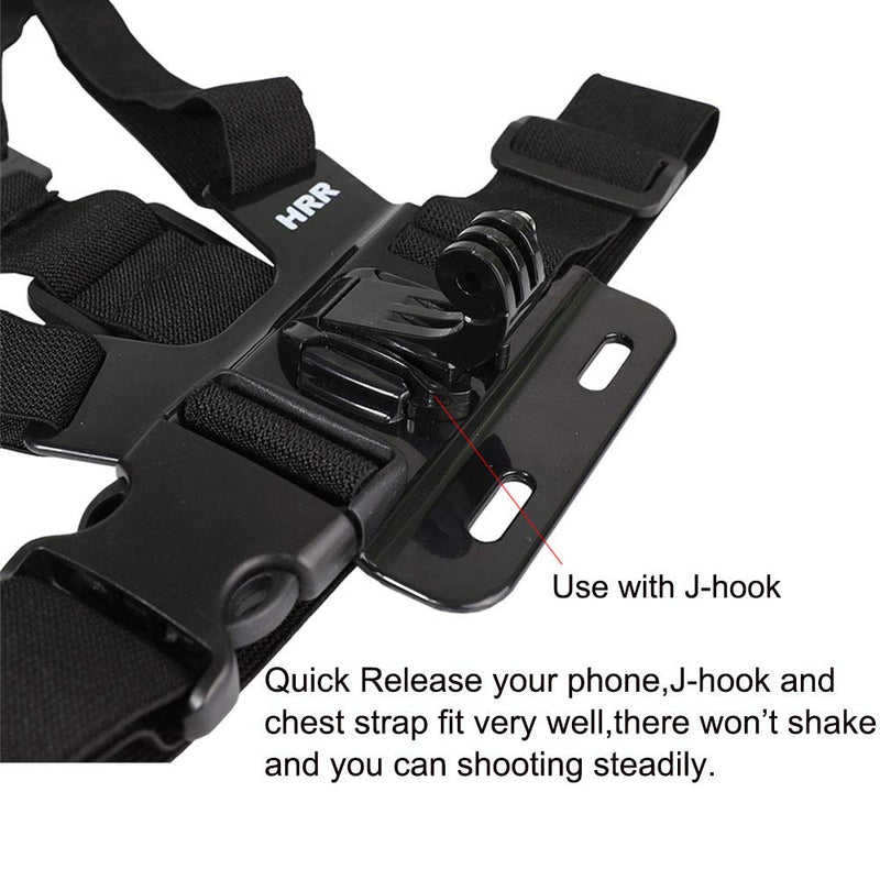 Mobile Phone Chest Strap Mount,Harness Strap Holder Universal Cell Phone Clip for Action Camera POV Compatible with Gopro Akaso Samsung iPhone etc