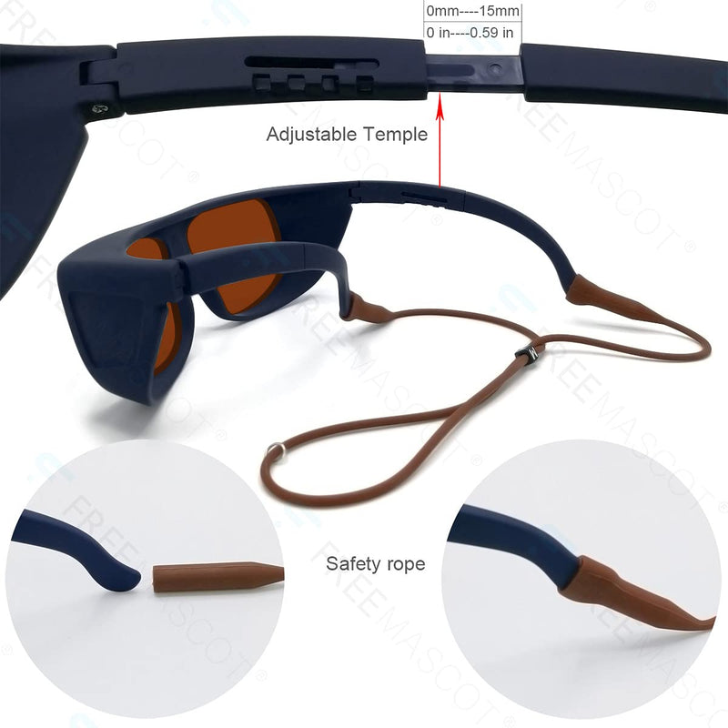 FreeMascot OD 6+ 190nm-550nm / 800nm-1100nm Wavelength Professional Laser Safety Glasses Style 5