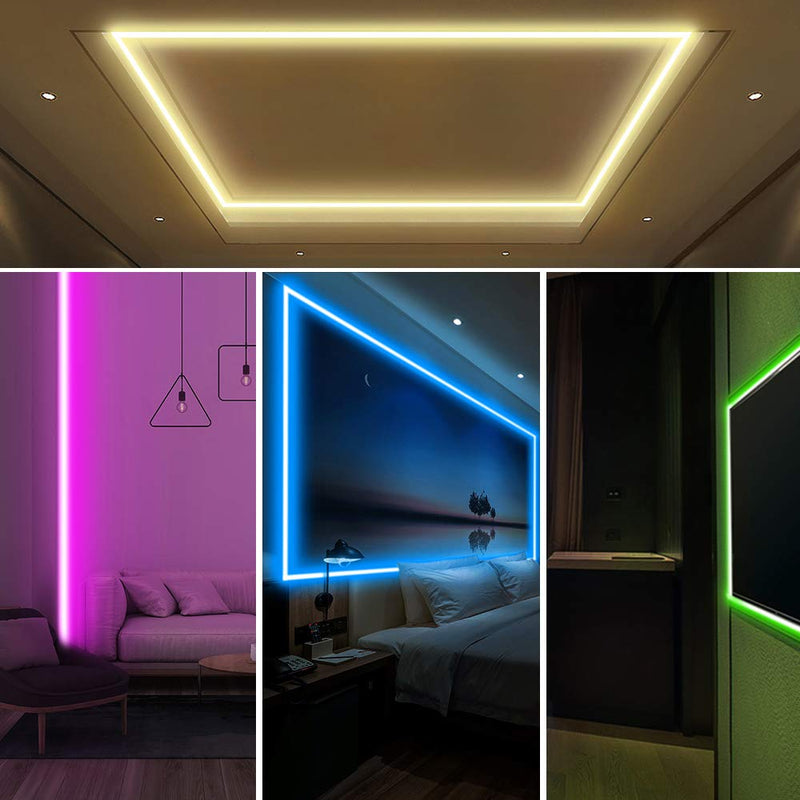 [AUSTRALIA] - ANGORADO Led Strip Light 16 Ft Diversified Color Automatic Transformation, WiFi Control Color Changing LEDs Lights Strip Kit for Bedroom, Home & Kitchen. 