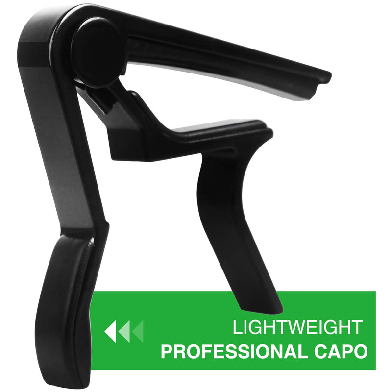 Guitar Capo, 6-String Acoustic & Electric Guitar Capo,SIIWOO Guitar Capo Acoustic(Black)