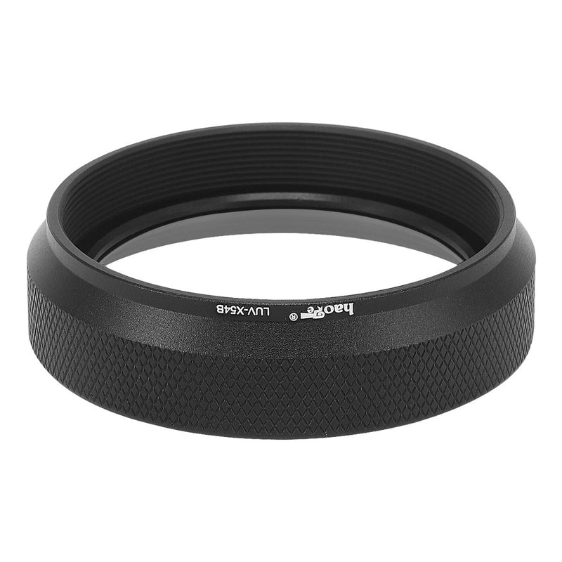 Haoge LUV-X54B Metal Lens Hood with MC UV Protection Multicoated Ultraviolet Lens Filter for Fujifilm Fuji X100V Camera Black