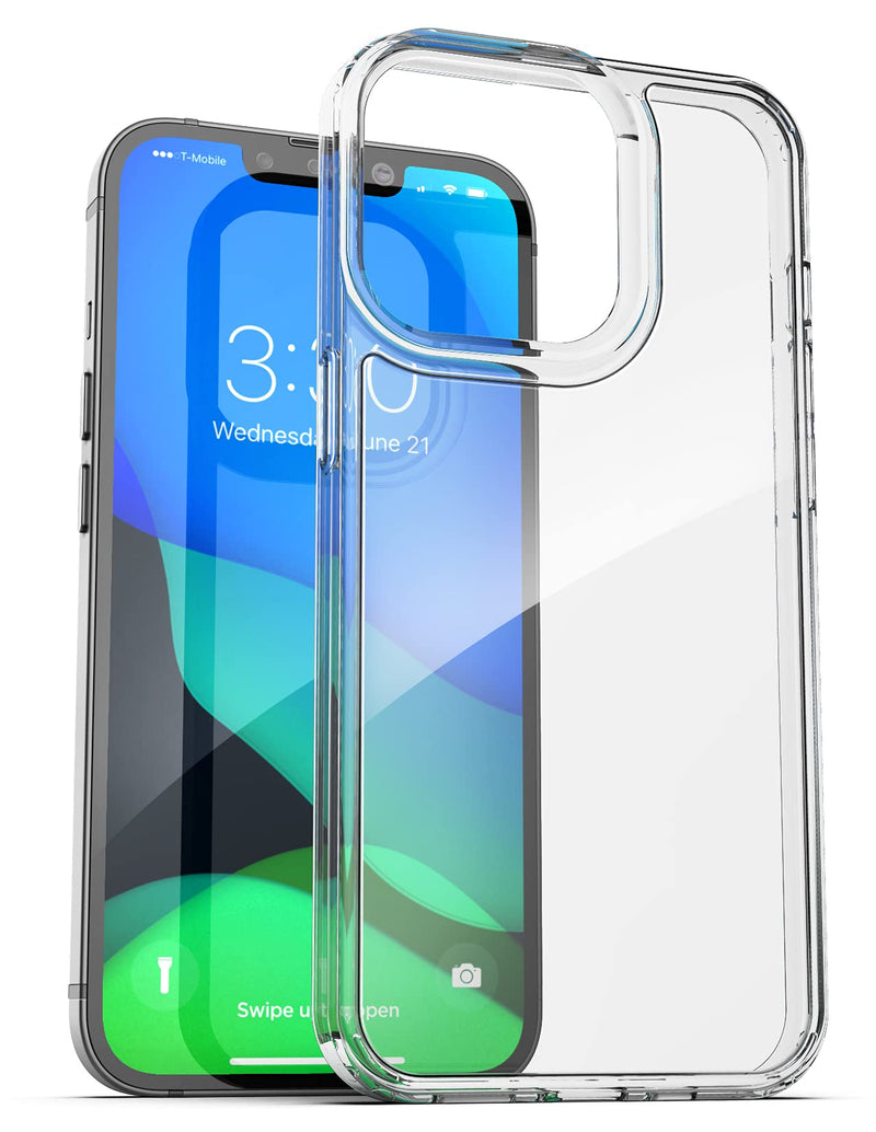 [AUSTRALIA] - Encased Belt Case Designed for iPhone 13 PRO MAX Clear Case with Holster Clip (Transparent Cover with Phone Holder) 2021 Release Clear Back 