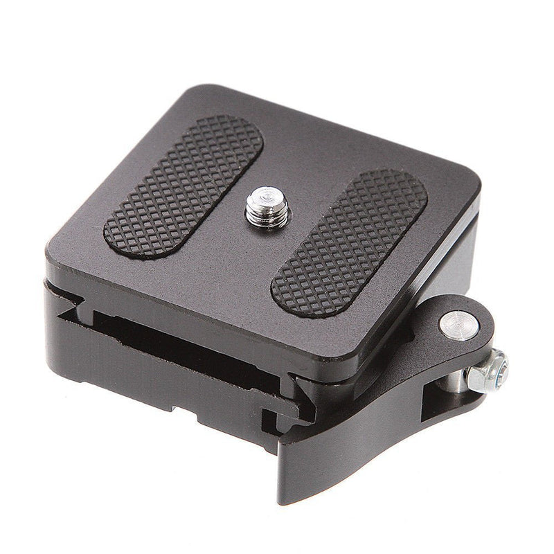 [AUSTRALIA] - FocusFoto P50 QR Clamp + 1/4" Quick Release Plate Set 50mm Adapter 3/8" Mounting Universal for Tripod Ballhead Ball Head Compatible with Arca Swiss RRS Manfrotto Benro Standard 