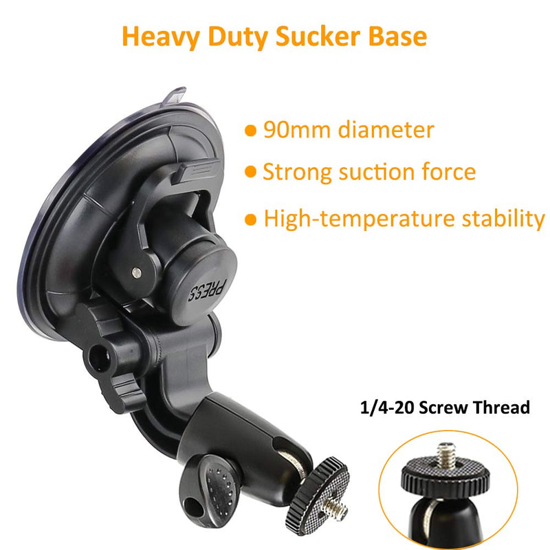 DSLR Scution Cup Mount,Double-Protection-Design with 3M Sticky Pad for Nikon Canon Sony Pentax Olympus KamKorda DURAGADGETDSLR Cameras by WOLEYI