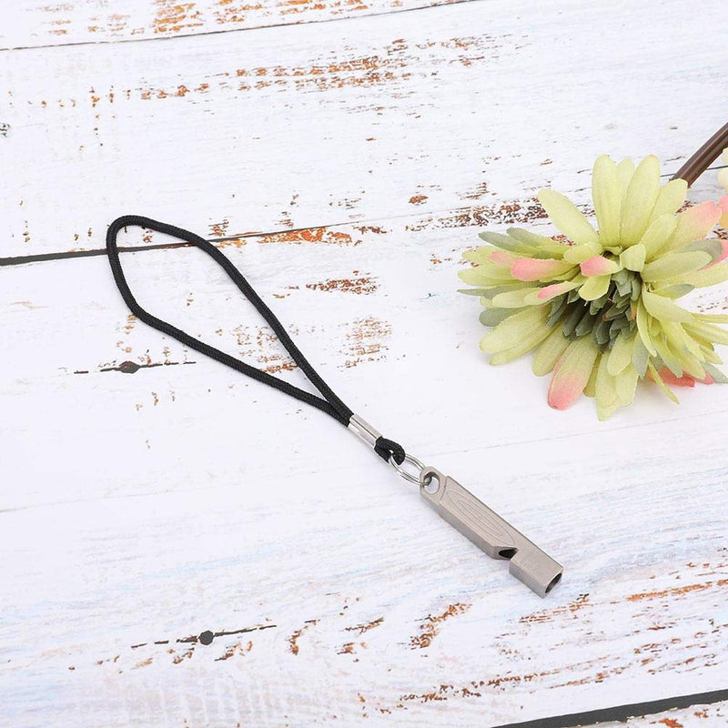 Atyhao Whistle, Portable Alloy Whistle with Lanyard Student Outdoor Activities Emergency Whistle Survival Whistle