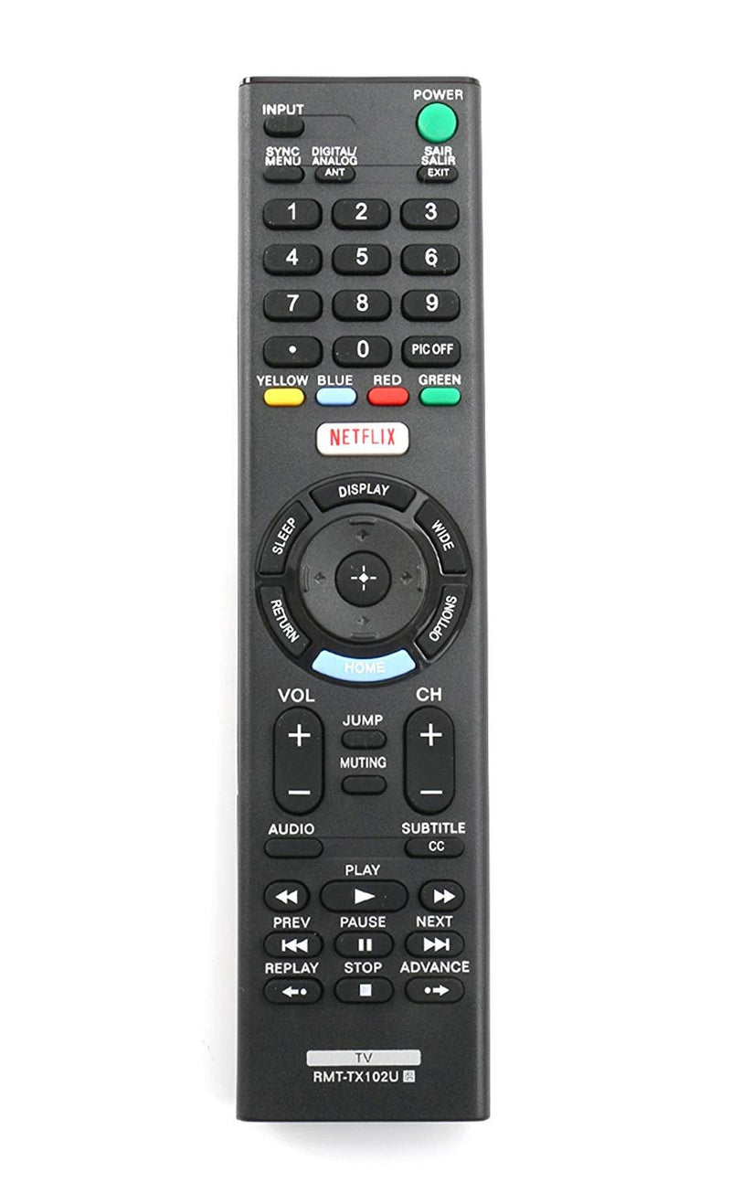 RMT-TX102U Remote Control Replaced for Sony TV KDL-32R500C KDL-40R510C KDL-40R530C KDL-40R550C KDL-48R510C KDL-48R530C KDL-48R550C 149298011 KDL40R550C