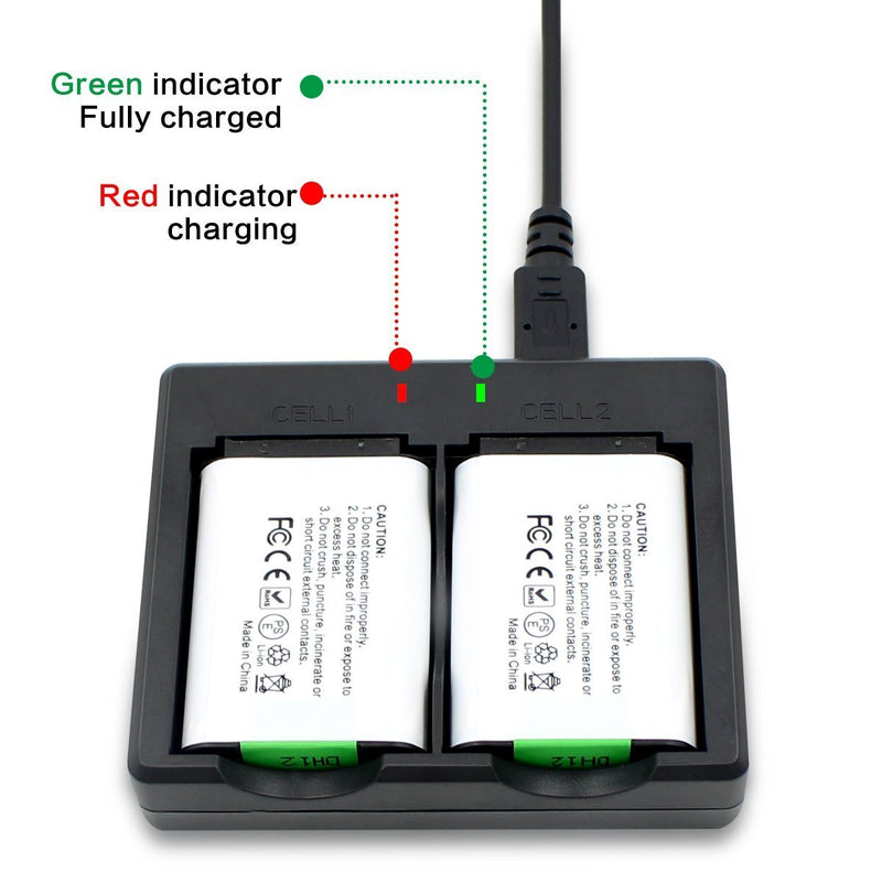 NP-BX1 ENEGON Battery (2-Pack) and Rapid Dual Charger for Sony NP-BX1 and Sony ZV-1, Cyber-Shot DSC-RX100, DSC-RX100 II/III/M4/M5/M6/M7/Ⅳ/Ⅴ/Ⅵ/Ⅶ/VA, DSC-RX100M II, HDR-CX405