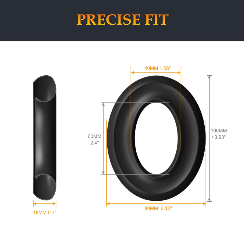 [AUSTRALIA] - SOULWIT Silicone Ear Pads Cover Protector for Bose QuietComfort 15 QC15 QC25 QC2 QC35 QC45/Ae2 Ae2i Ae2w/SoundTrue & SoundLink AE Headphones Cushions, Sweatproof, Easily Washable - Black 