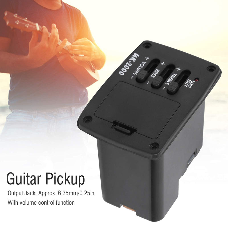 Guitar pickup ukulele sound pickup bass ± 12 dB, alto voice ± 12 dB, 20 Hz - 20 kHz frequency response, 22 MΩ input impedance equalizer musical instruments accessories