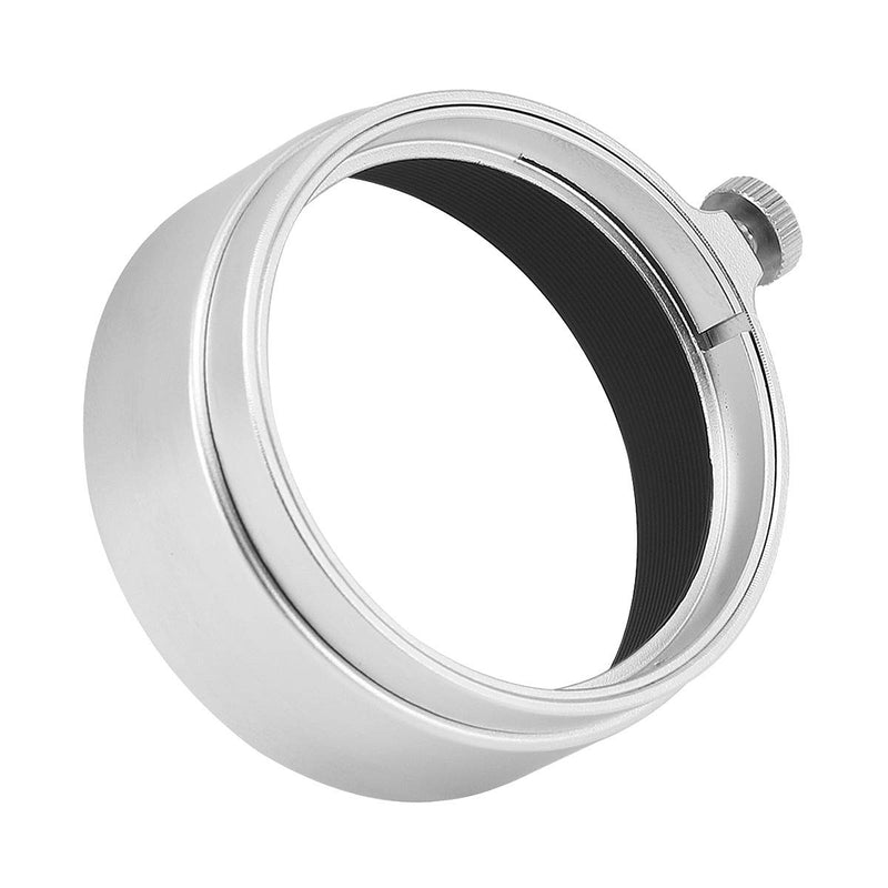 Haoge LH-M37W Metal Lens Hood for Leica Leitz Elmar 3.5cm 35mm f3.5 A36, Elmar 50mm f3.5 A36, Summaron 3.5cm 35mm f3.5 A36 and Other Lens with 36mm Outside Size Silver