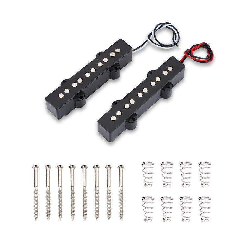 2PCS 5 String Open Bridge Pickup Set Music Instrument Accessory for Jazz Bass JB Electric Bass Guitar Accessory