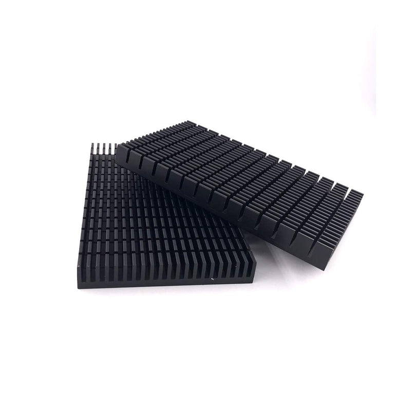 Awxlumv Aluminum Large Heatsink 5.9 x 3.6 x 0.59 Inch /150 x 93x 15 mm Black Heat Sinks Fins for Cooler RTX 3090 3080 ti Backplate PCB LED Motherboard (2 Pcs) 2 Pcs