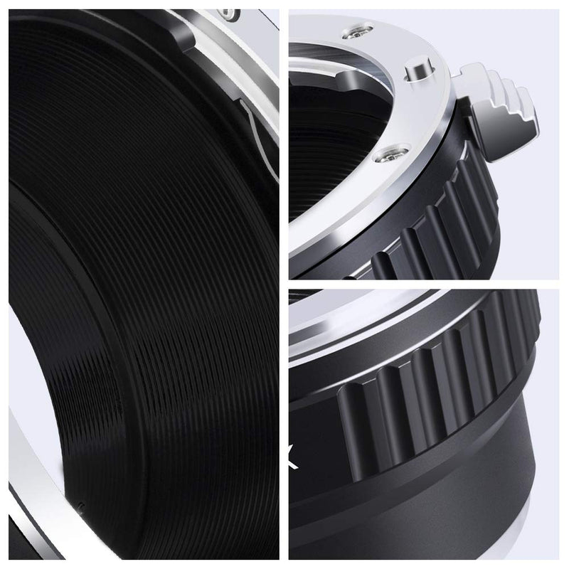 K&F Concept Lens Mount Adapter with Light-reducing Paint for Lens to Sony Alpha Nex E-Mount Camera Body,fits for Sony NEX-3, NEX-5, NEX-5N, NEX-7, NEX-7N, NEX-C3, NEX-F3