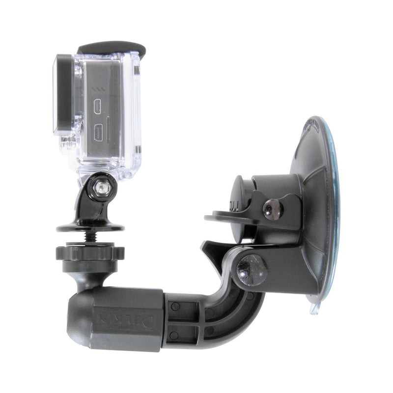 Delkin Devices Fat Gecko Mini Suction Camera Mount with GoPro Adapter (DDMNT-MINI-GP) , Black