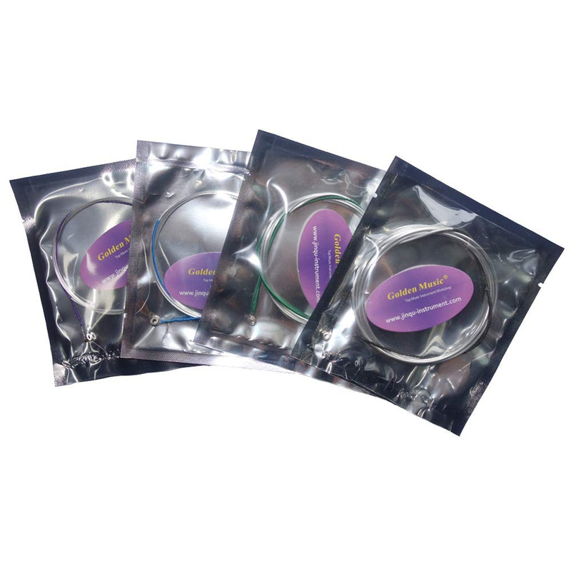 JinQu Cello Strings 1/2 Full Set A-D-G-C Strings Steel Steel Core Nickel Alloy Wound