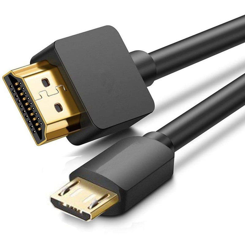 HDMI to Micro USB Cable 2pack, wikero 1.5M/ 5ft HDMI Male to Micro USB Male Data Charging Cord Converter Connector Cable Cord
