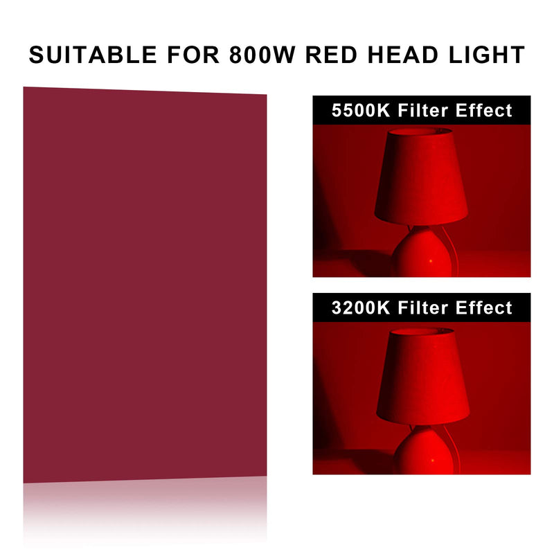 Selens 6 Pieces 16x20 inches Lighting Gels Photo Lights Gel Filters Transparent Color Correction Light Sheets for Photography Red Head Strobe Flashlight (6 Colored) 6 Colors