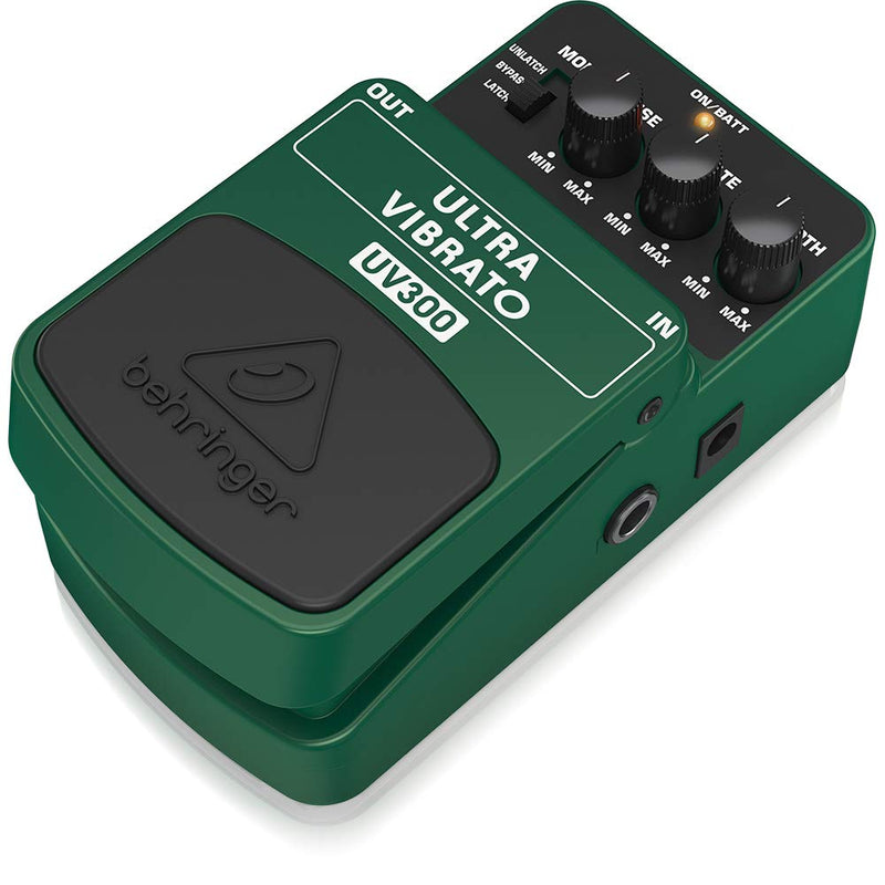 [AUSTRALIA] - Behringer Ultra Vibrato UV300 Classic Vibrato Instrument Effects Pedal,Green 