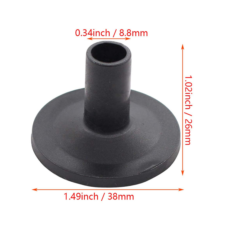 XtremeAmazing Cymbal Felts Hi-Hat Clutch Felt Hi Hat Cup Stand Sleeves with Base Wing Nuts and Washer for Drum Set of 18