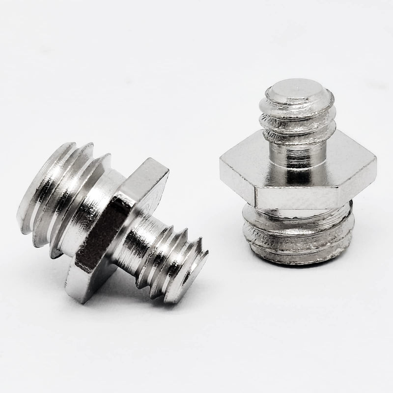 1/4" to 3/8" Male Threaded Screw Adapter Double Head Stud Camera Tripod Conversion Screw Photography Accessories(10pcs)