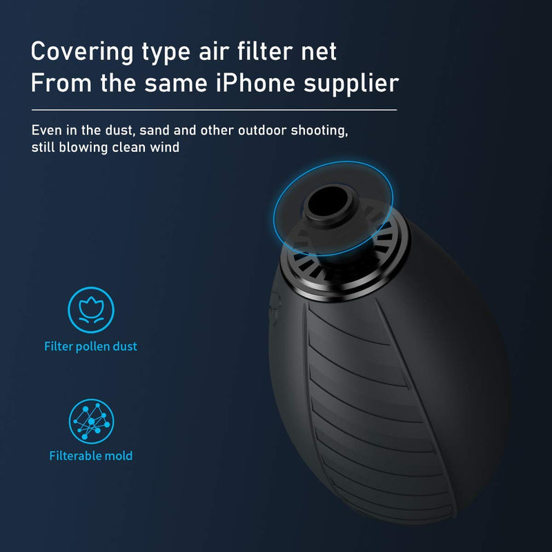 VSGO Soft Tip Strong Air Blower, Single Air Intake Camera Lens Blower, with Self-Suction Cup for Reflector, Focusing Screen, SLR Sensor, Lens, Mirrorless Sensor, Coffee Machines, Handicrafts