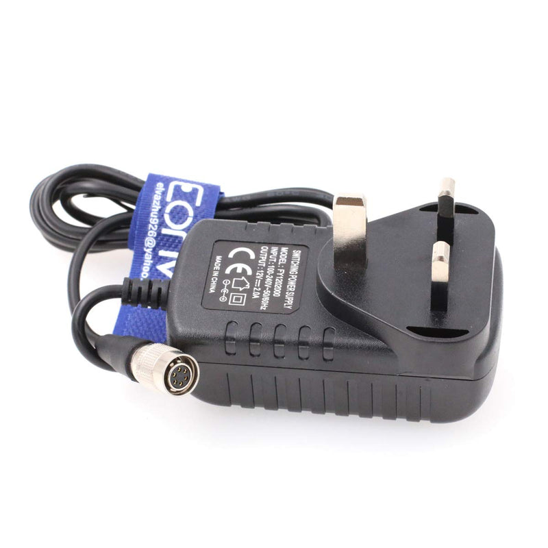 12v 2A Power Adapter AC/DC Adaptor with 12 pin Female conntector Cable for Basler Industrial Camera