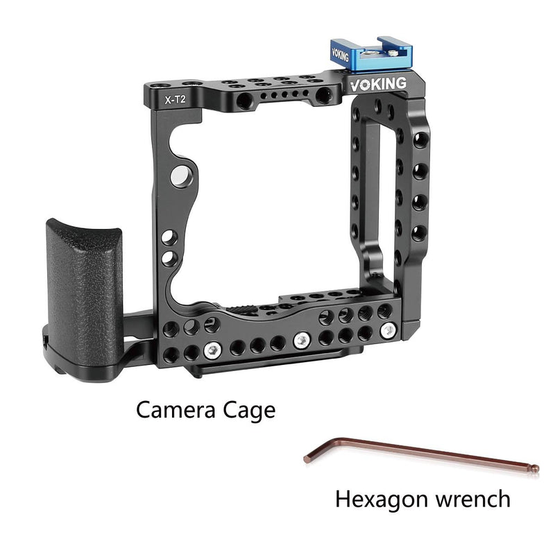 Voking Aluminum Alloy VK-XT2C Camera Video Cage with Detachable Quick Release Plate fits Fujifilm X-T2