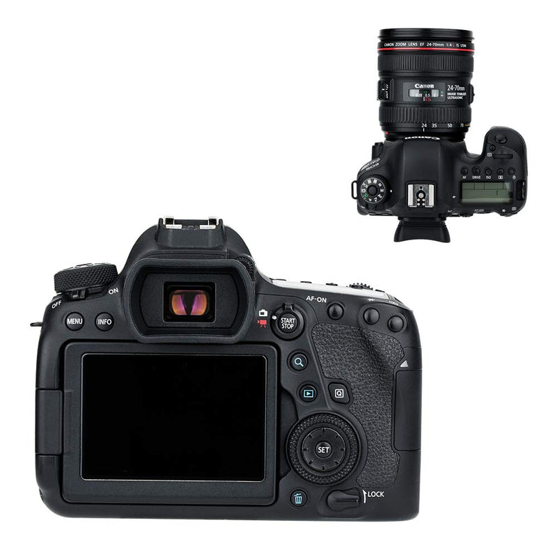 [AUSTRALIA] - JJC Eb Ef Eyecup Eyepiece Eyeshade for Canon T8i T7i T6s T6i T5i SL3 SL2 T7 T6 T5 T3 5D Mark II 6D Mark II 90D 80D 77D 70D 60D 60Da Viewfinder Replace Canon Eb Ef Cup Soft Silicone Extended Design Replaces Canon EB/EF 