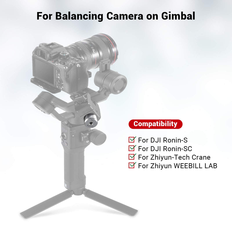 SMALLRIG Removable Counterweight 50g for DJI Ronin S/Ronin RS 2 / Ronin-SC/Ronin RSC 2 and Zhiyun Gimbal Stabilizers – AAW2459