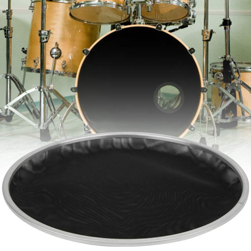 Mesh Drum Head 2Pcs 2ply Mesh Drum Head Silent Pad Skin Black 10inch Percussion Instrument Parts Black