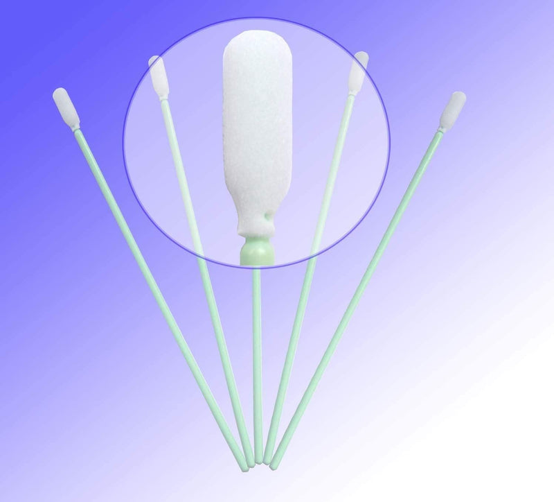 100pcs 6.4'' Firearm Cleaning Swabs Kit, Long Handle Cleanroom Foam Tip Cleaning Swabs for Gun，Camera, Optical Lens, Electronics and Detailing CK-FS740