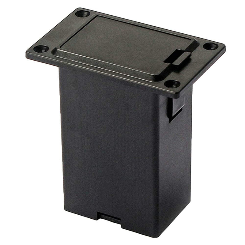 MUPOO 4PCS Black 9V Guitar Battery Holder/Case/Box Compartment Cover Case for Guitar Bass Pickup