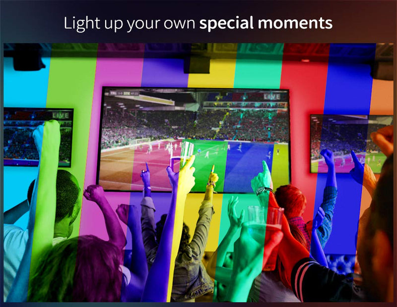 [AUSTRALIA] - Waterproof LED Strip Lights for 80"-90" TV Backlight, Emotionlite Multi-Scenes RGBW Bias Lighting, Brightness and Color Temperature Adjustable,PU Coating, Remote Control 80''-90'' 
