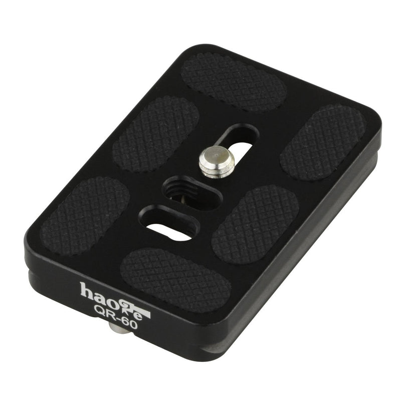 Haoge 60mm QR Quick Release Plate with D-Ring Screw Fits Arca-Swiss Standard for Tripod Ball Head Clamp Camera Lens