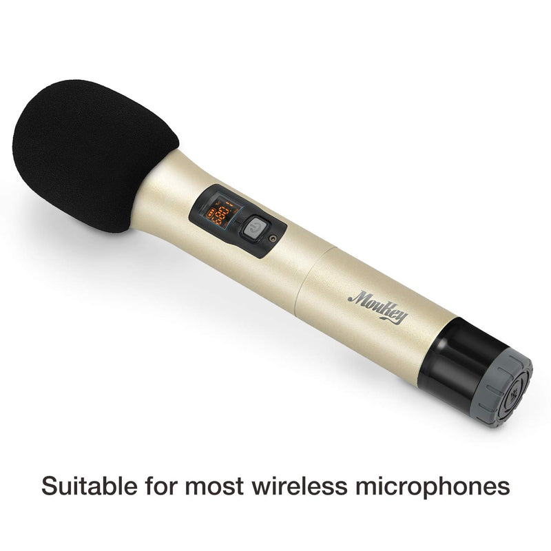 [AUSTRALIA] - Moukey Microphone Mic Covers Foam Handheld Mic Windscreen, Black Top Grade 6 Pack For SM58, E835 