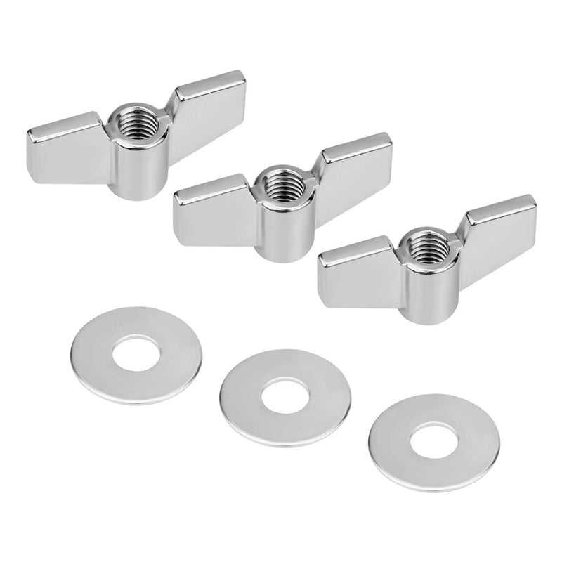 SelfTek 21 Pcs Cymbal Replacement Accessories Drum Parts Hardware Pack, Cymbal Felts Hi-Hat Clutch Felt Hi Hat Cup, Washer, Sleeves and Base Wing Nuts Replacement for Drum Set