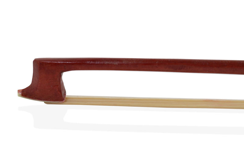 Hailo Axiom 4/4 Violin Bow in Red. Octagonal Full Size Brazilwood Bow with Horse Hair Complete with Silicone Violin Mute