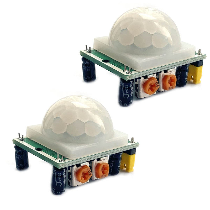 Kiro&Seeu 2PCS HC-SR501 Pyroelectric Infrared IR PIR Human Motion Sensor Detector Module Compatible with Ard-uino Raspberry Pi, R501-IS-MD-2P